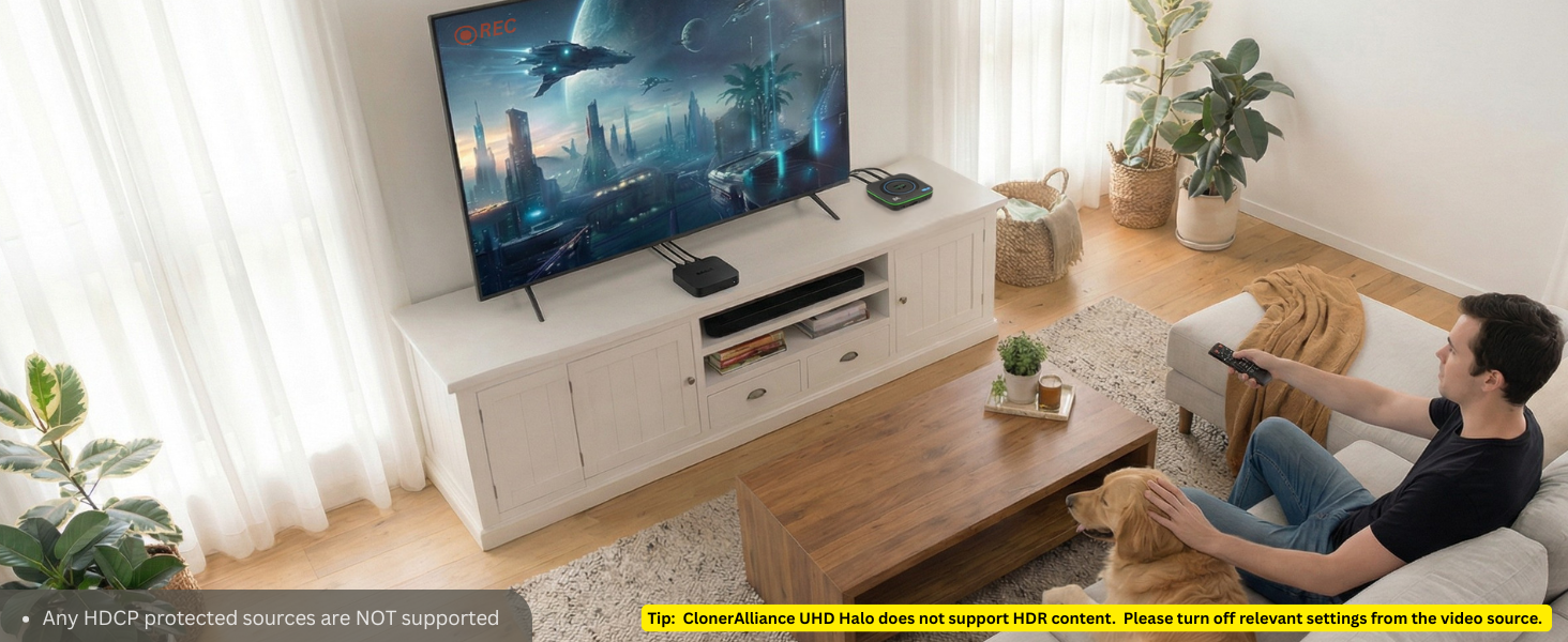 Real 4K@60FPS, One-Click Recording