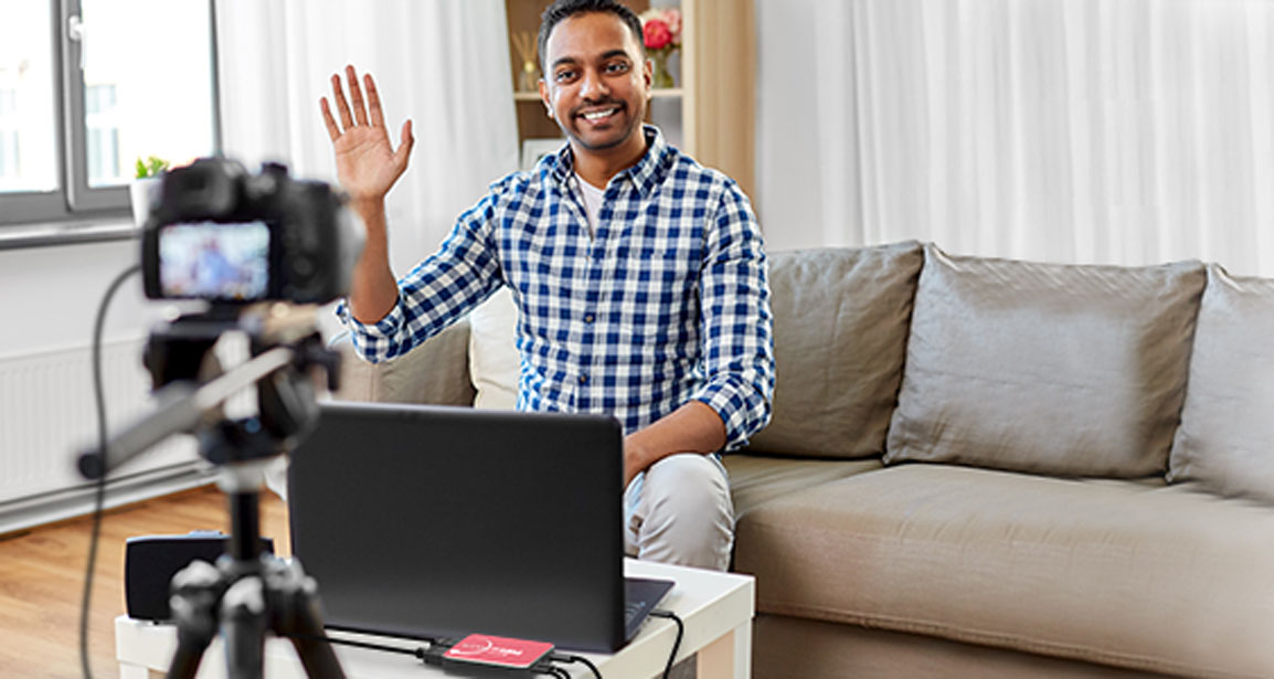 Use Camcorder/DSLR as Webcam to Go Live.