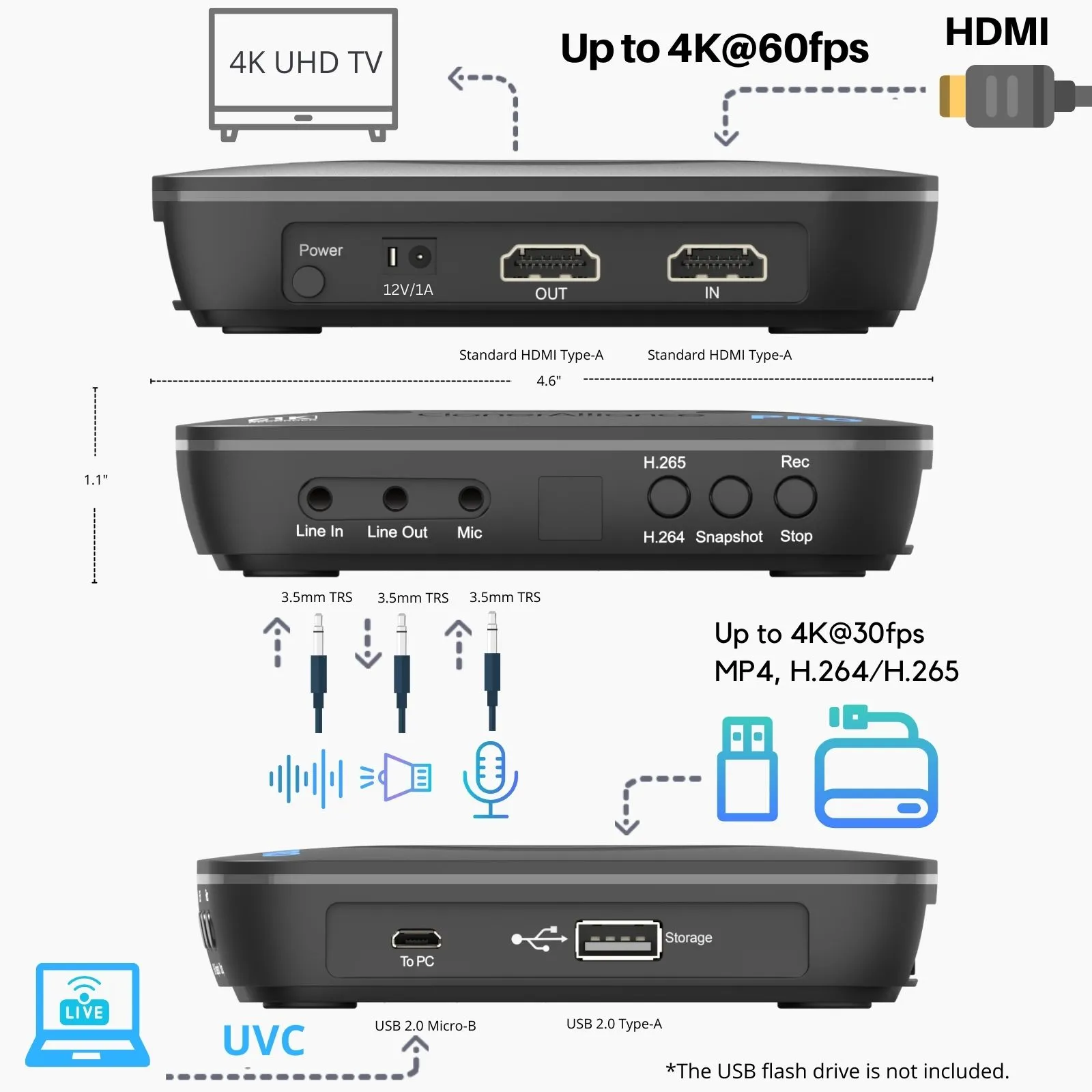 ClonerAlliance UHD Pro - Standalone 4K H.265/H.264 HDMI Video